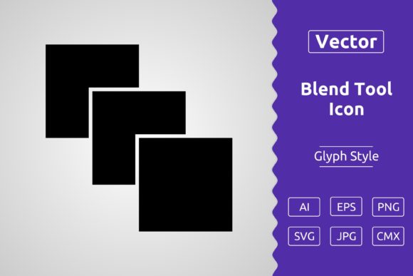Vector Blend Tool Glyph Icon: A Versatile Asset for Modern Design Workflows