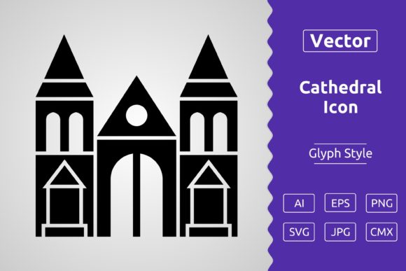 Vector Cathedral Glyph Icon: A Powerful Tool for Designers and Creators