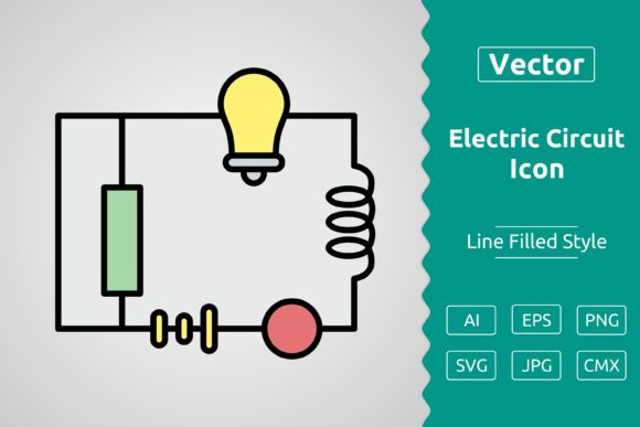 Vector Electric Circuit Filled Outline I: A Versatile Tool for Design and Creativity