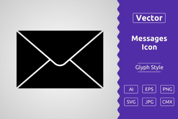 Vector Messages Glyph Icon: A Versatile Tool for Designers and Creators