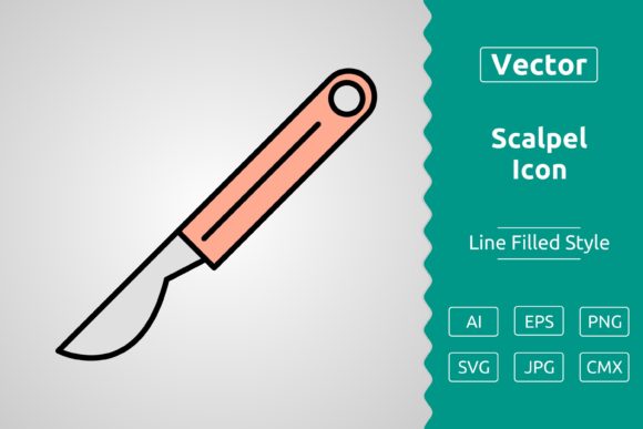 Vector Scalpel Filled Outline Icon: A Strategic Tool for Design and Branding