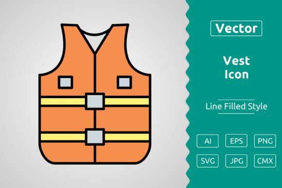 Vector Vest Filled Outline Icon: A Versatile Design Asset for Modern Creators